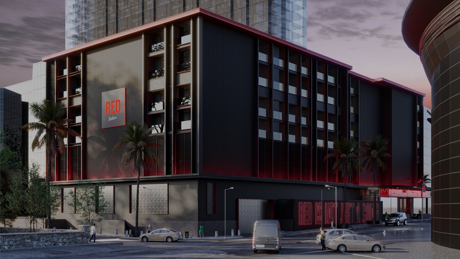 A stylish hospitality development under the international Radisson RED brand