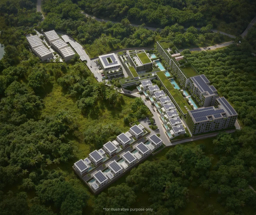 A new-generation mixed-use resort destination featuring residences and commercial spaces