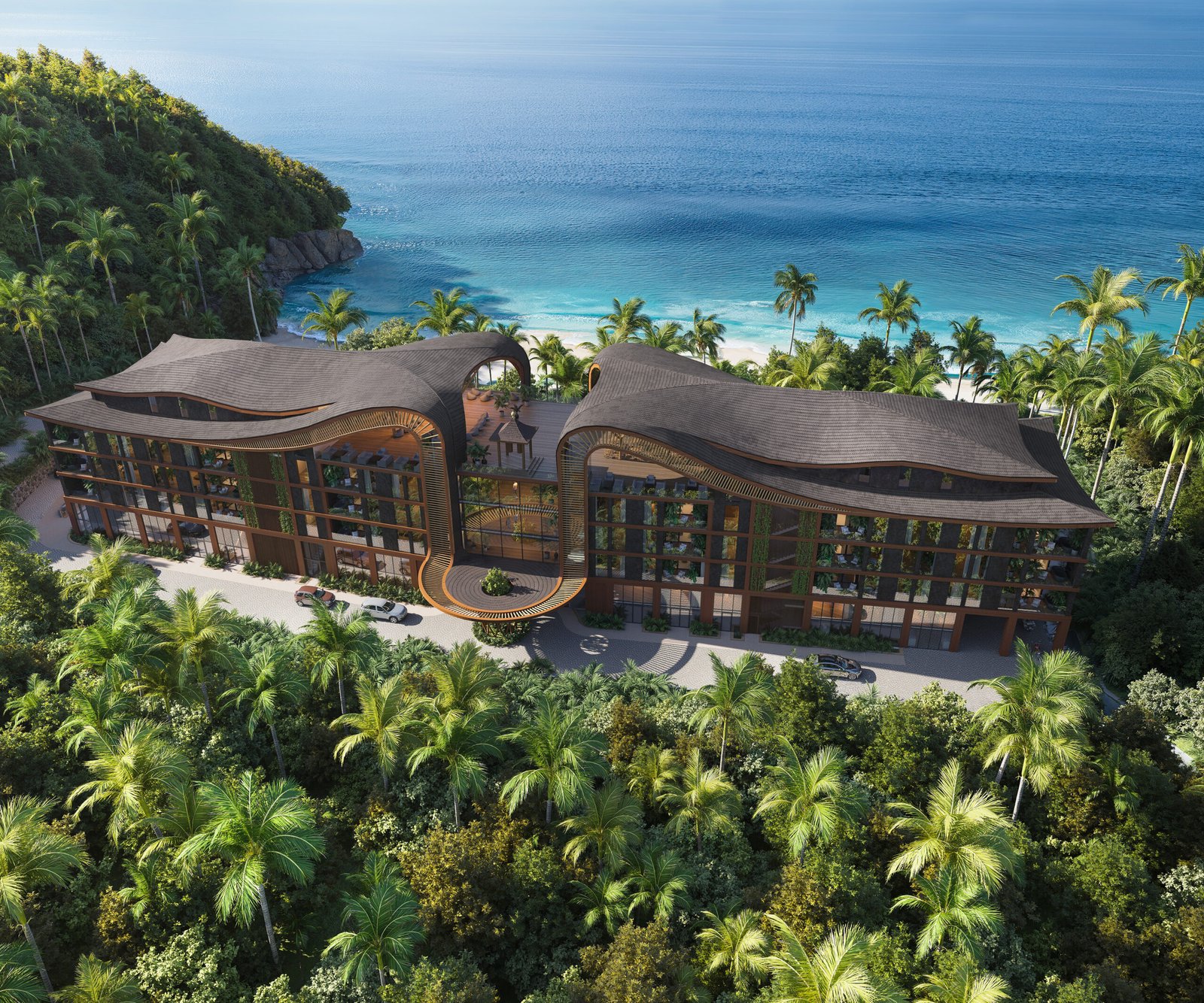 A private resort sanctuary with direct access to the ocean